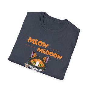 Thanksgiving Turkey Cat Meow Men Women Thanksgiving fake Cat T-Shir