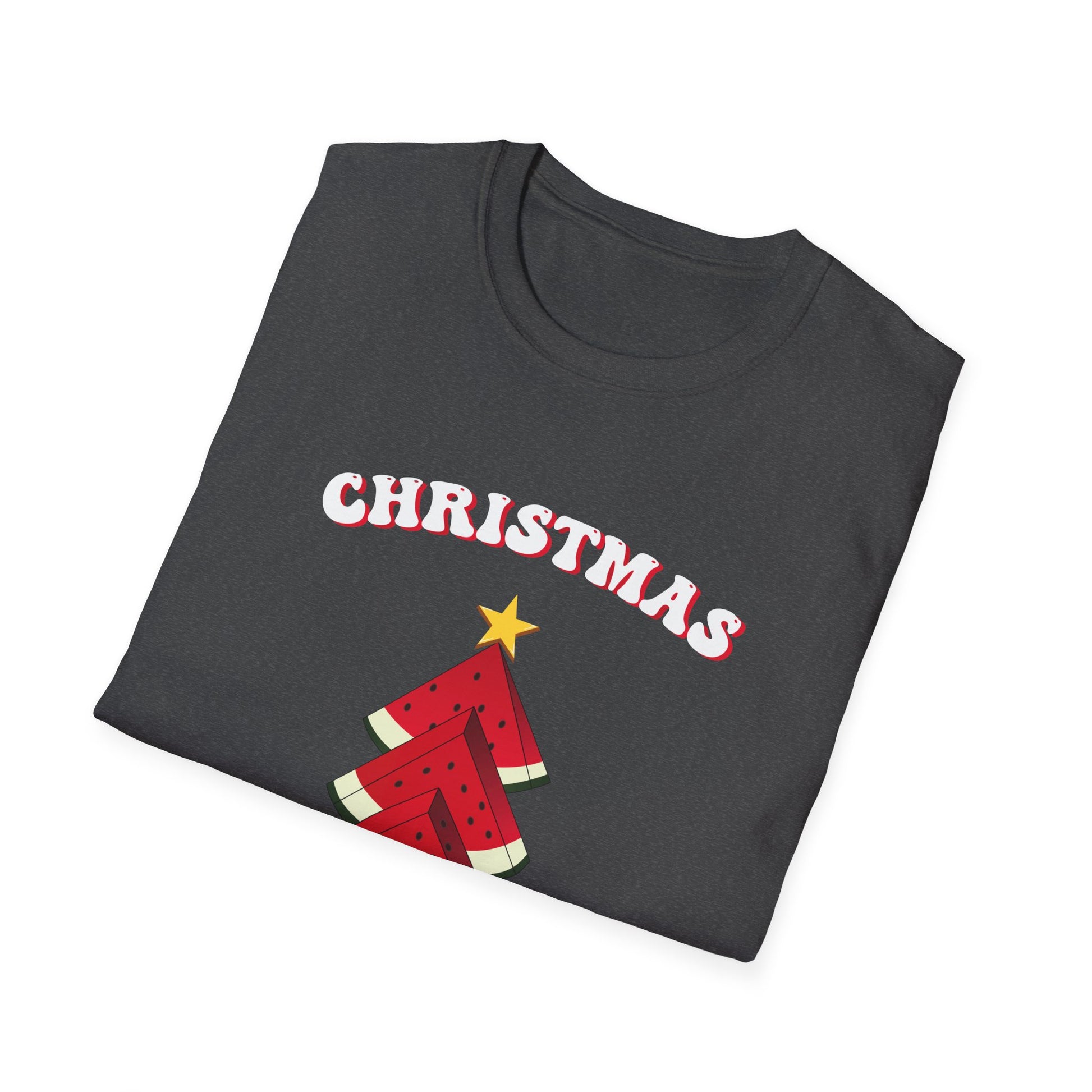 T-Shirt — Christmas in August Watermelon Tree Graphic Tee