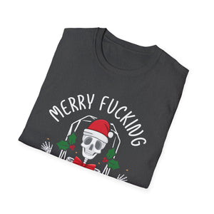 Merry Fucking Christmas Adult Offensive Christmas Unisex Softstyle T-Shirt