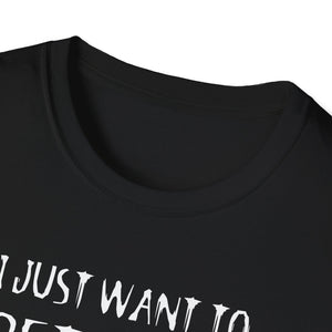 Pet Cats & Horror Movies T-Shirt — I Just Want to Pet Cats and Watch Horror Movies