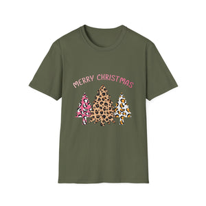 Merry Christmas Leopard Trees T-Shirt