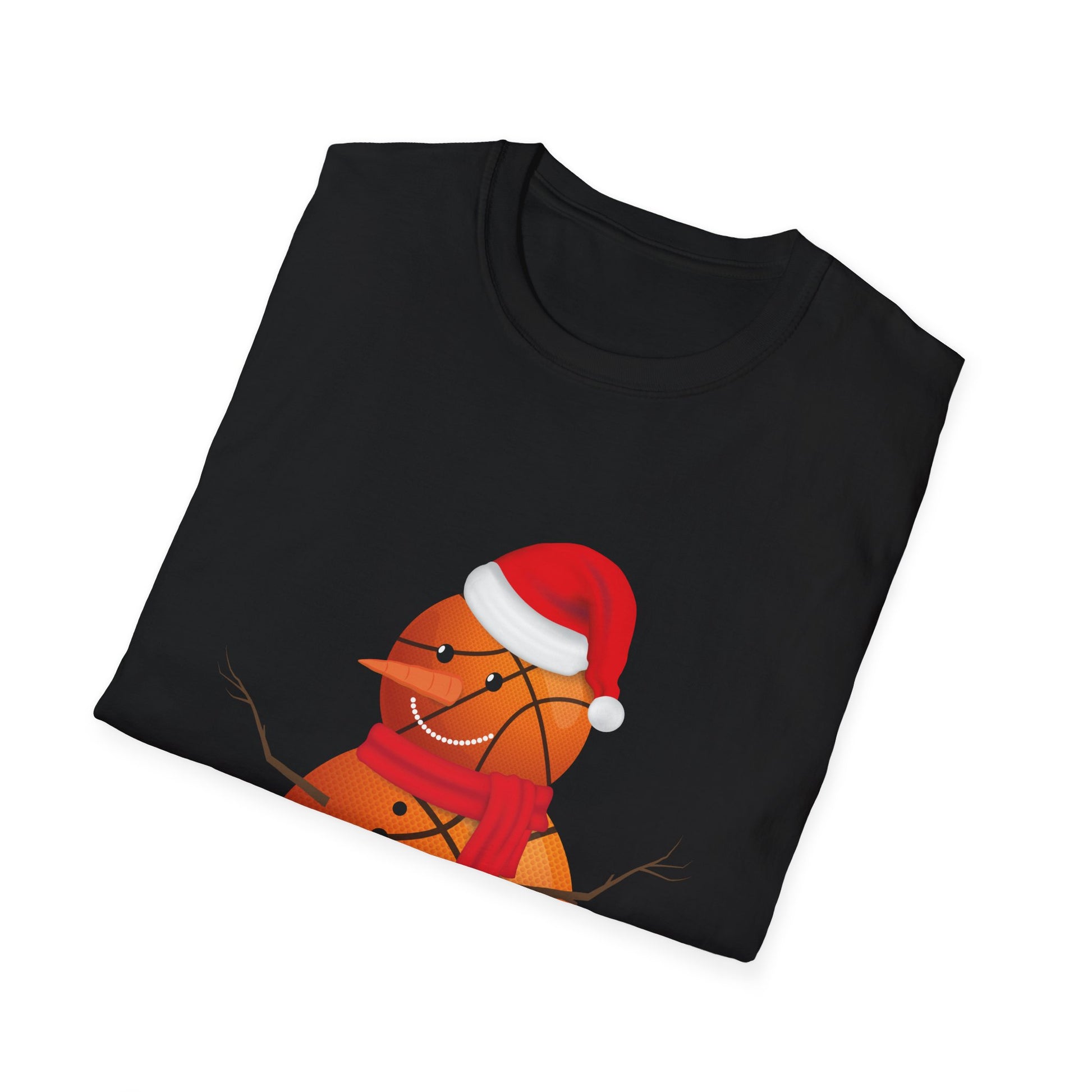 Christmas Basketball Snowman Shirt Basketball Christmas Unisex T-Shirt