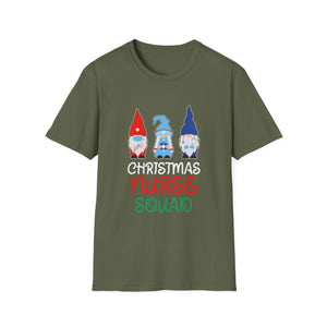 Christmas Nurse Squad T‑Shirt — Cute Gnome Holiday Tee for Nurses