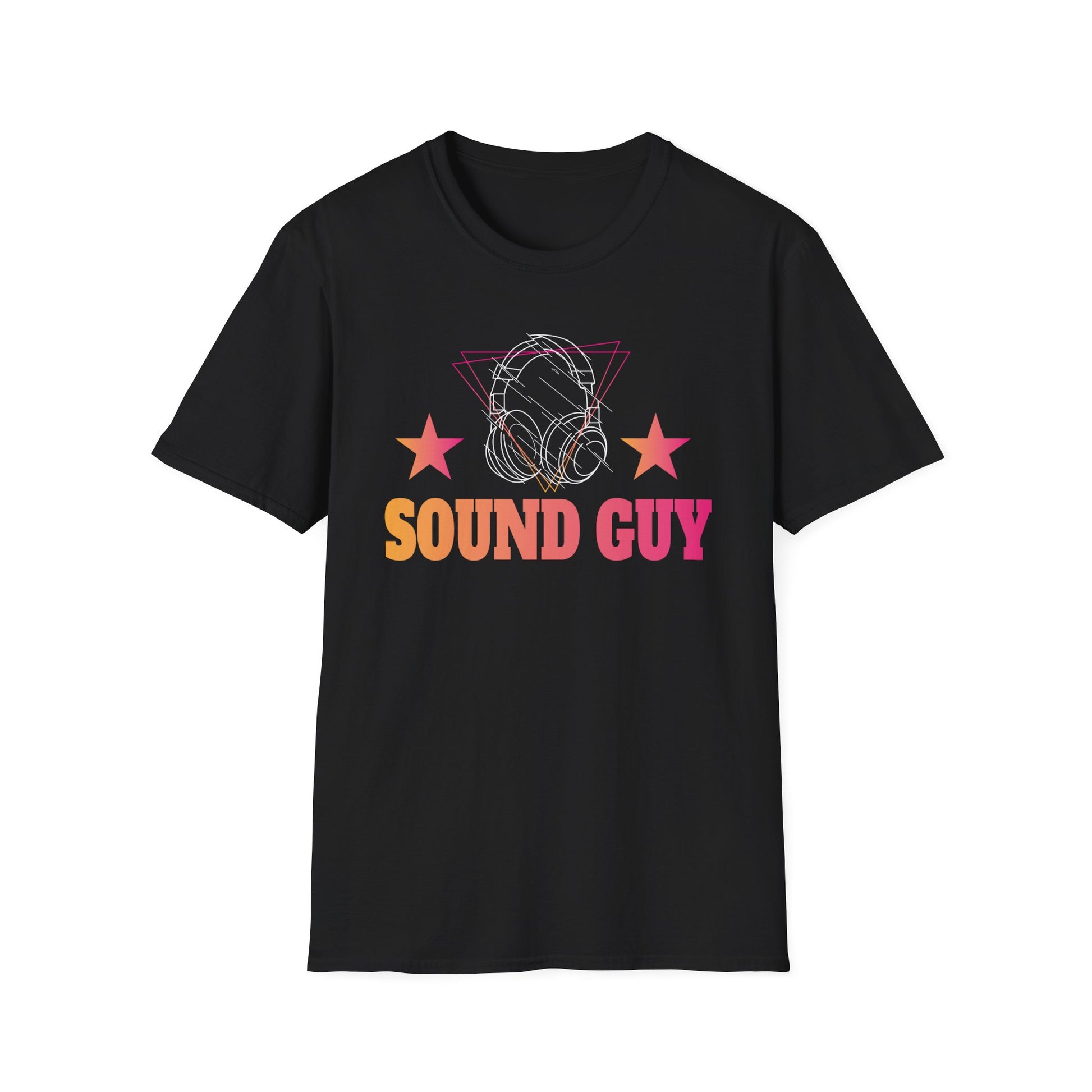 Sound Guy T-Shirt — Retro Headphones Tee for Audio Engineers & DJs