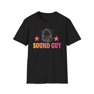 Sound Guy T-Shirt — Retro Headphones Tee for Audio Engineers & DJs