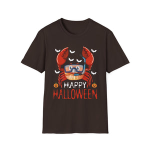 Happy Halloween Boo Spiders Witch Hat Halloween Tee Unisex Softstyle T-Shirt