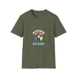 Booger Suger Retro Bigfoot T-Shirt — Funny Sasquatch Graphic Tee