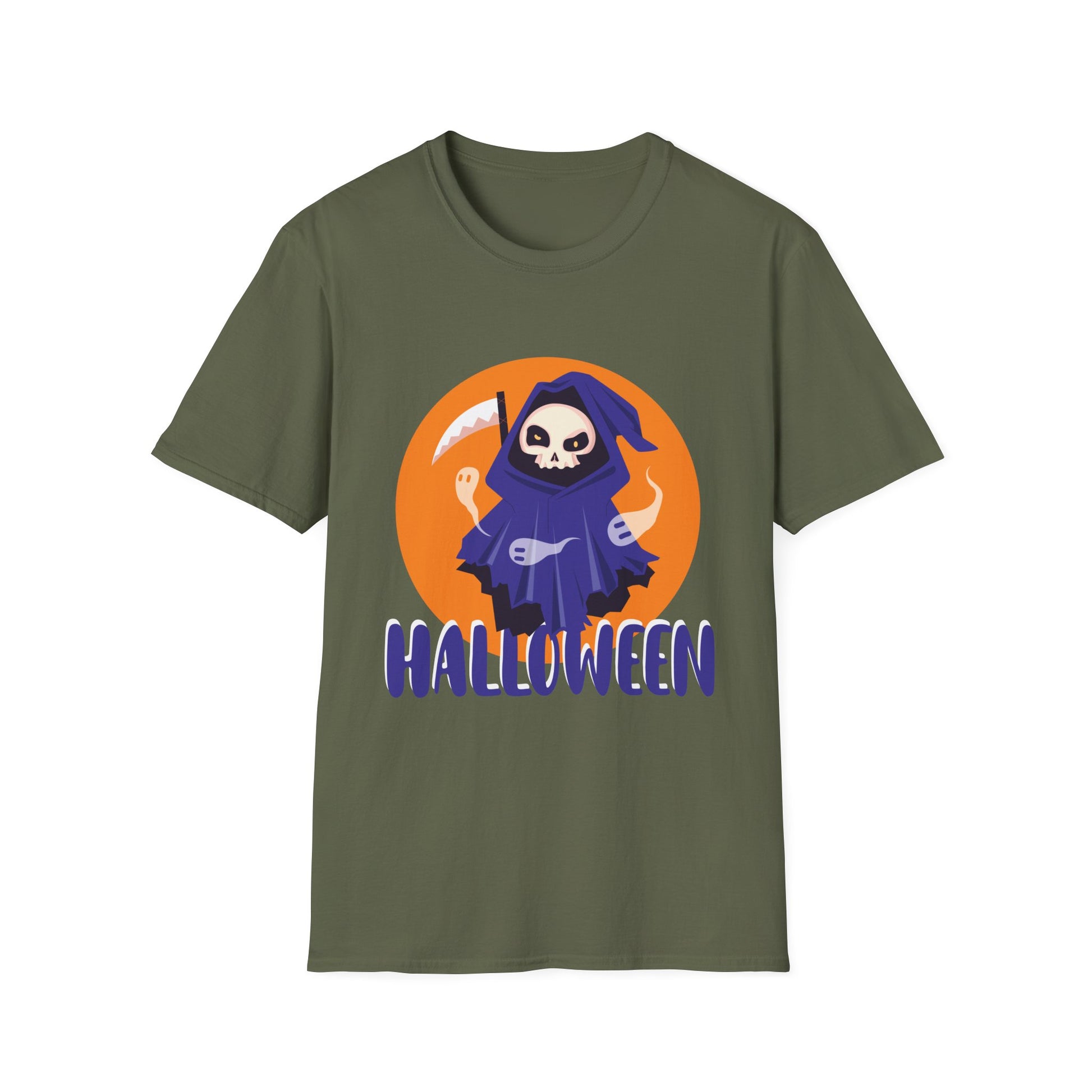 Halloween Grim Reaper T-Shirt — Cute Skeleton Costume Tee
