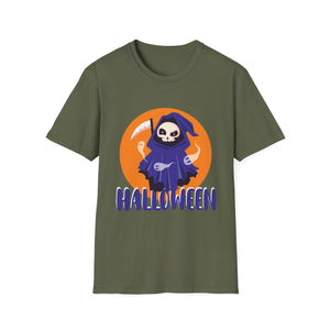 Halloween Grim Reaper T-Shirt — Cute Skeleton Costume Tee
