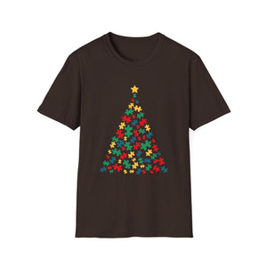 Autism Christmas Tree Autism Christmas Unisex T-Shirt