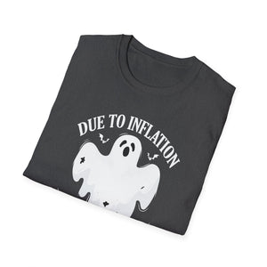 Due To Inflation This Is My Halloween Costume Cute Halloween TeeUnisex Softstyle T-Shirt