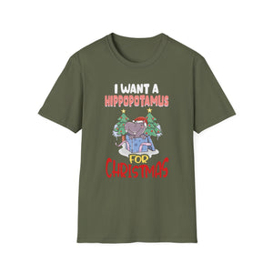 I Want a Hippopotamus for Christmas Unisex T-Shirt