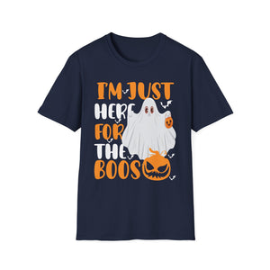 Funny Halloween Costume I'm Just Here for The Boos T-Shirt Unisex Softstyle T-Shirt