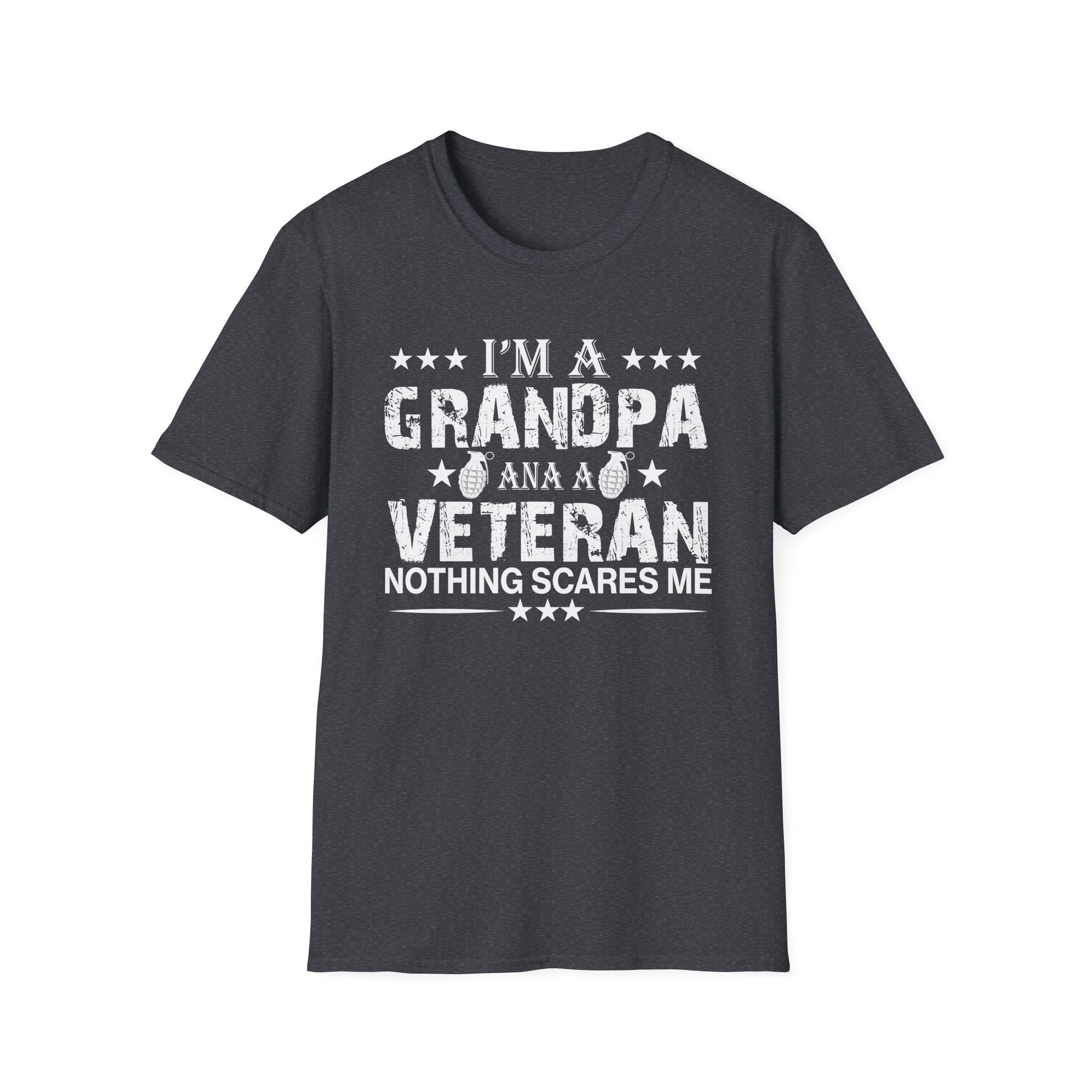 I'm A Grandpa And Veteran Vintage Fathers Day Memorial Day Unisex T-Shirt