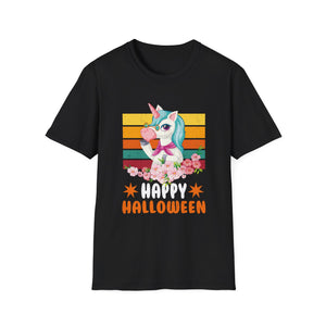 Happy Halloween Unicorn for Girls - Halloween Unicorn Tee Unisex Softstyle T-Shirt