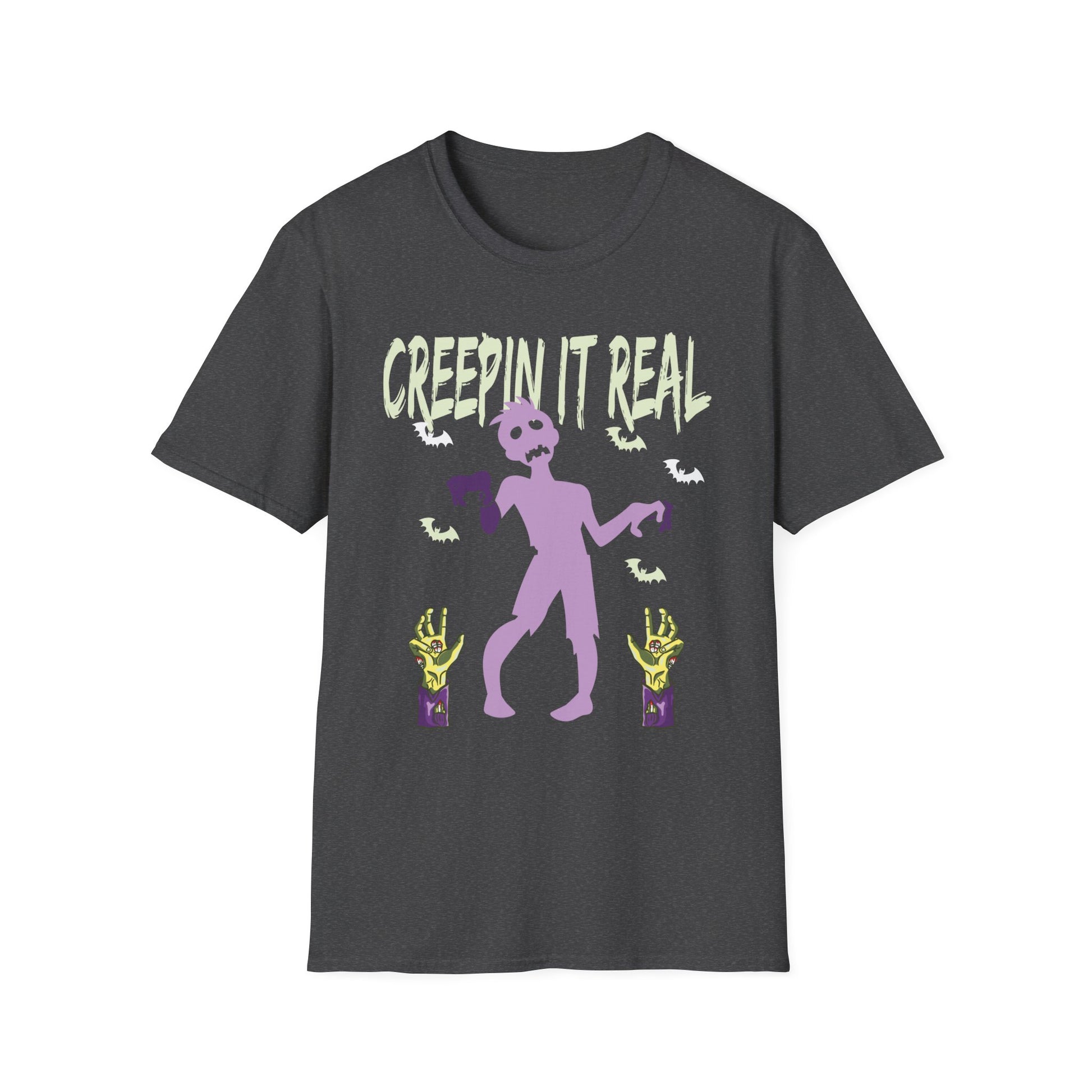 Creepin It Real_ Halloween Costume_ Halloween Pun Tee Unisex Softstyle T-Shirt