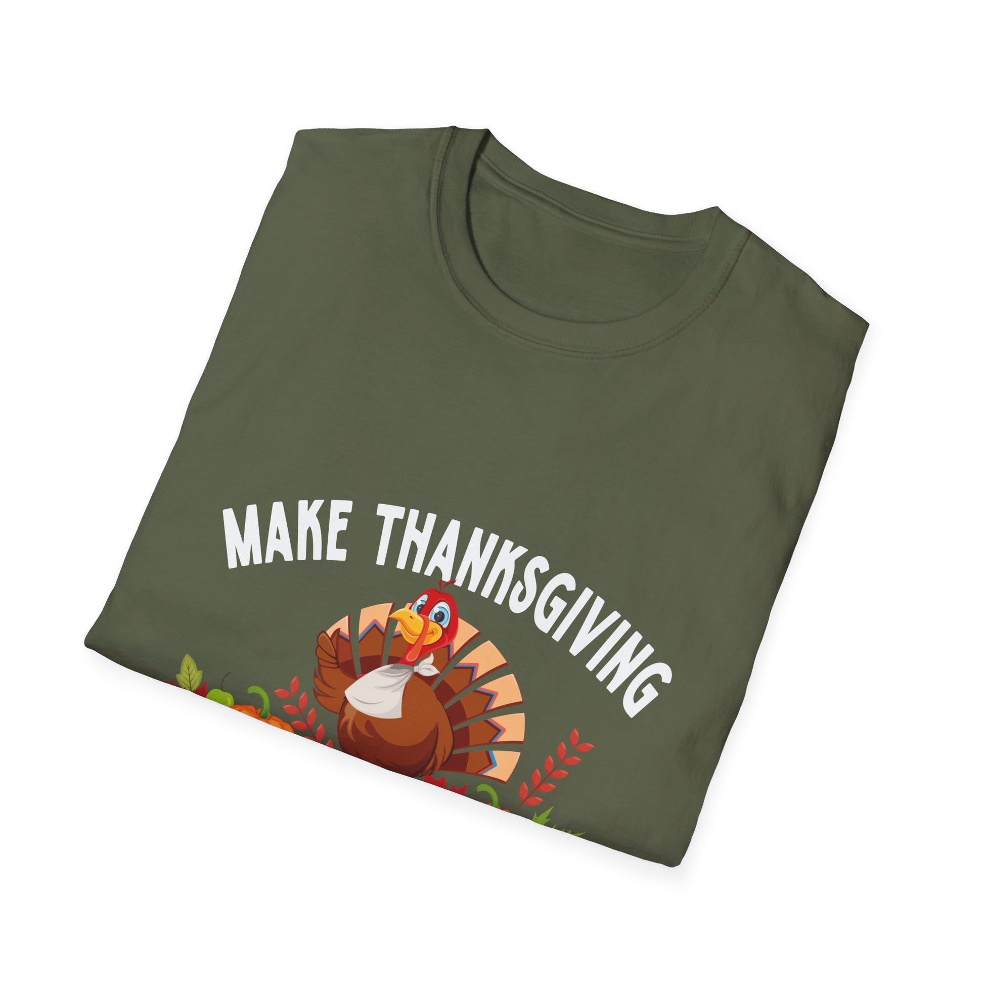 Thanksgiving T-Shirt — "Make Thanksgiving Great Again" Turkey Holiday Tee