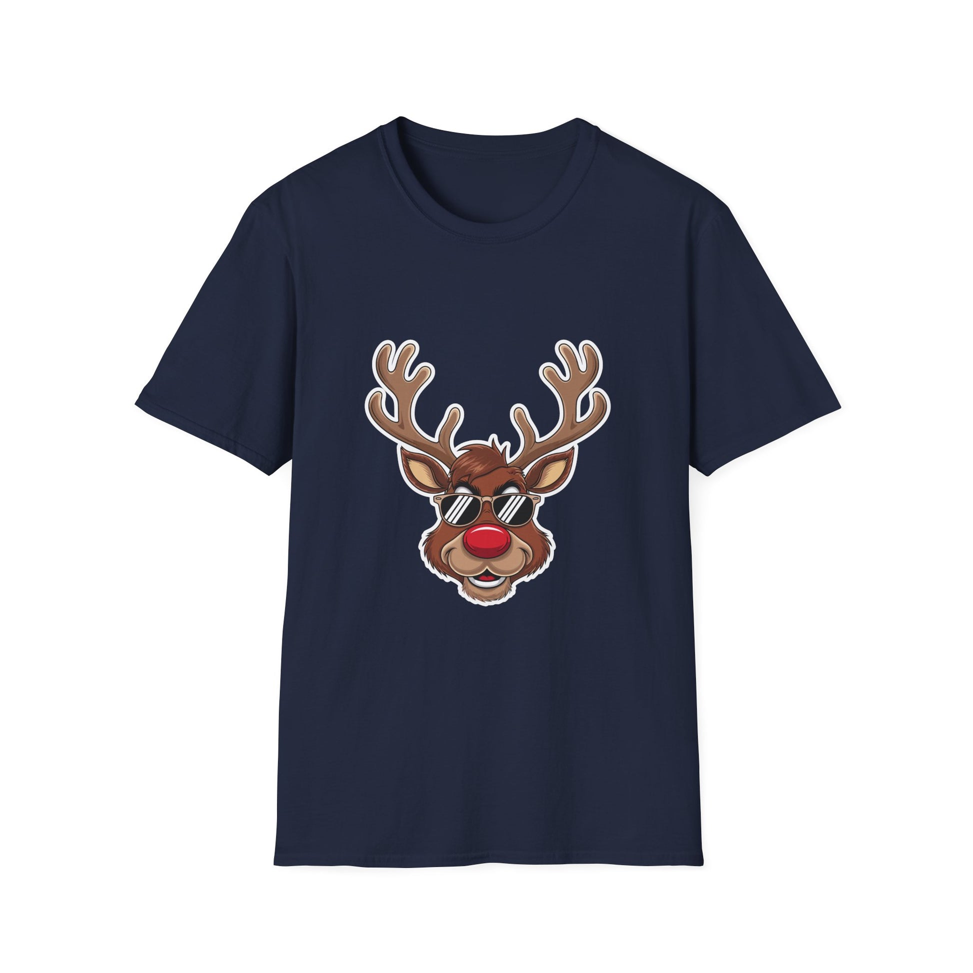 Reindeer Sunglasses T-Shirt — Cool Rudolph Christmas Tee
