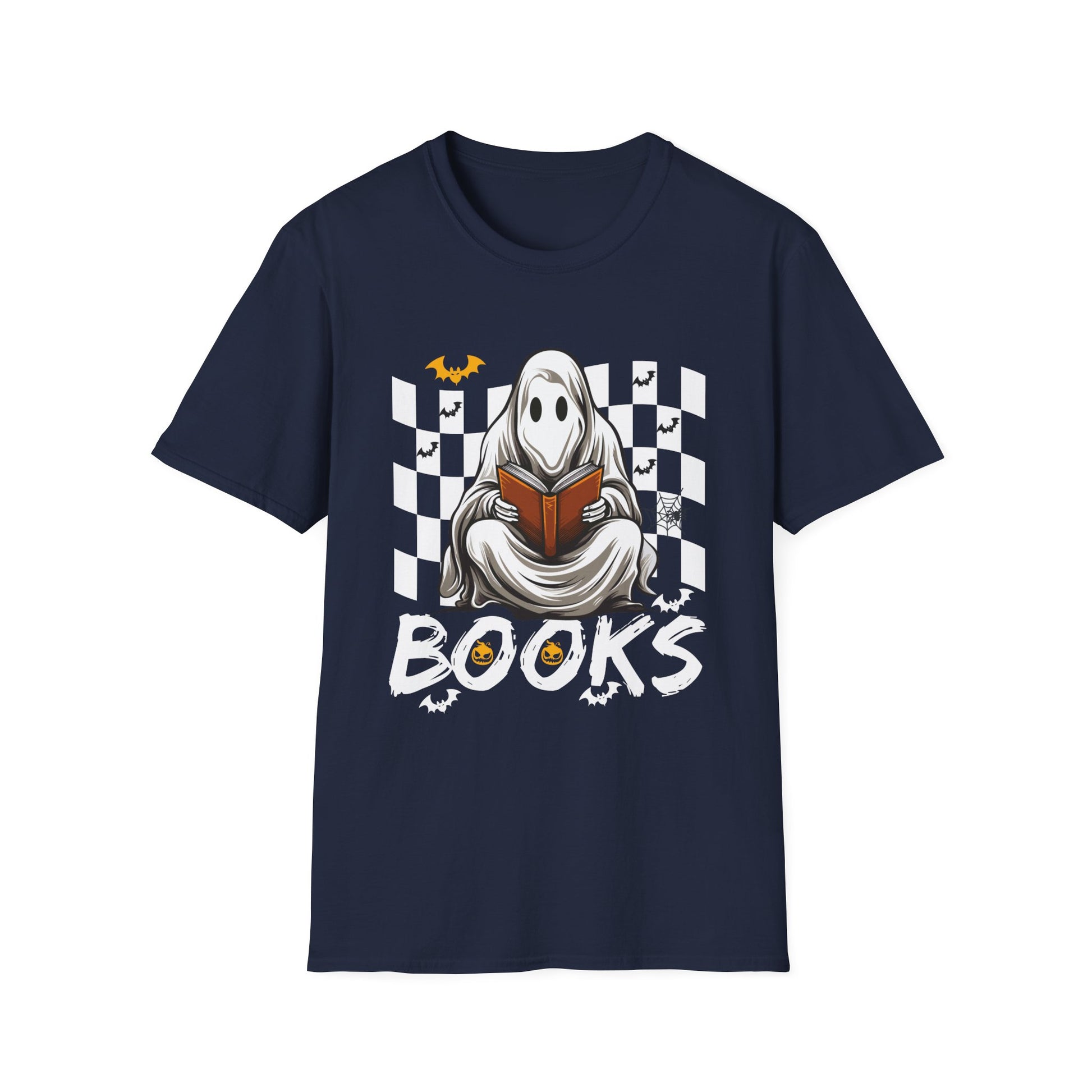 Halloween Costume spooky Books funny Ghost Lover Halloween Tee Unisex Softstyle T-Shirt