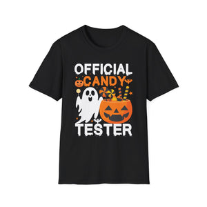Official Candy Tester Halloween T-Shirt — Ghost & Jack-o'-Lantern Kids Tee