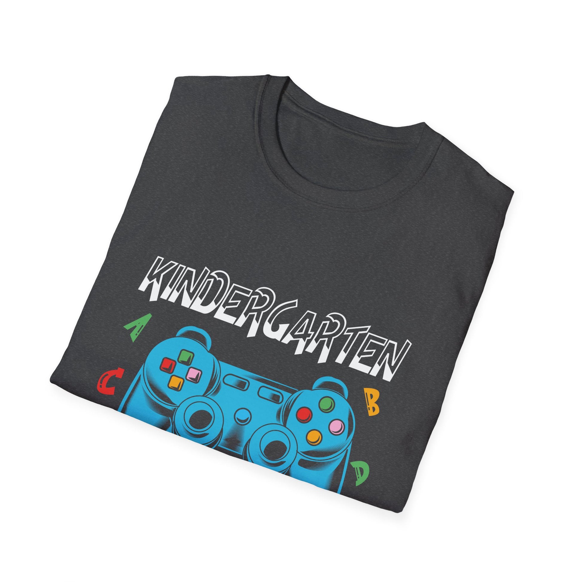 Kindergarten Level Begins T-Shirt — Gamer Controller Back-to-School Tee