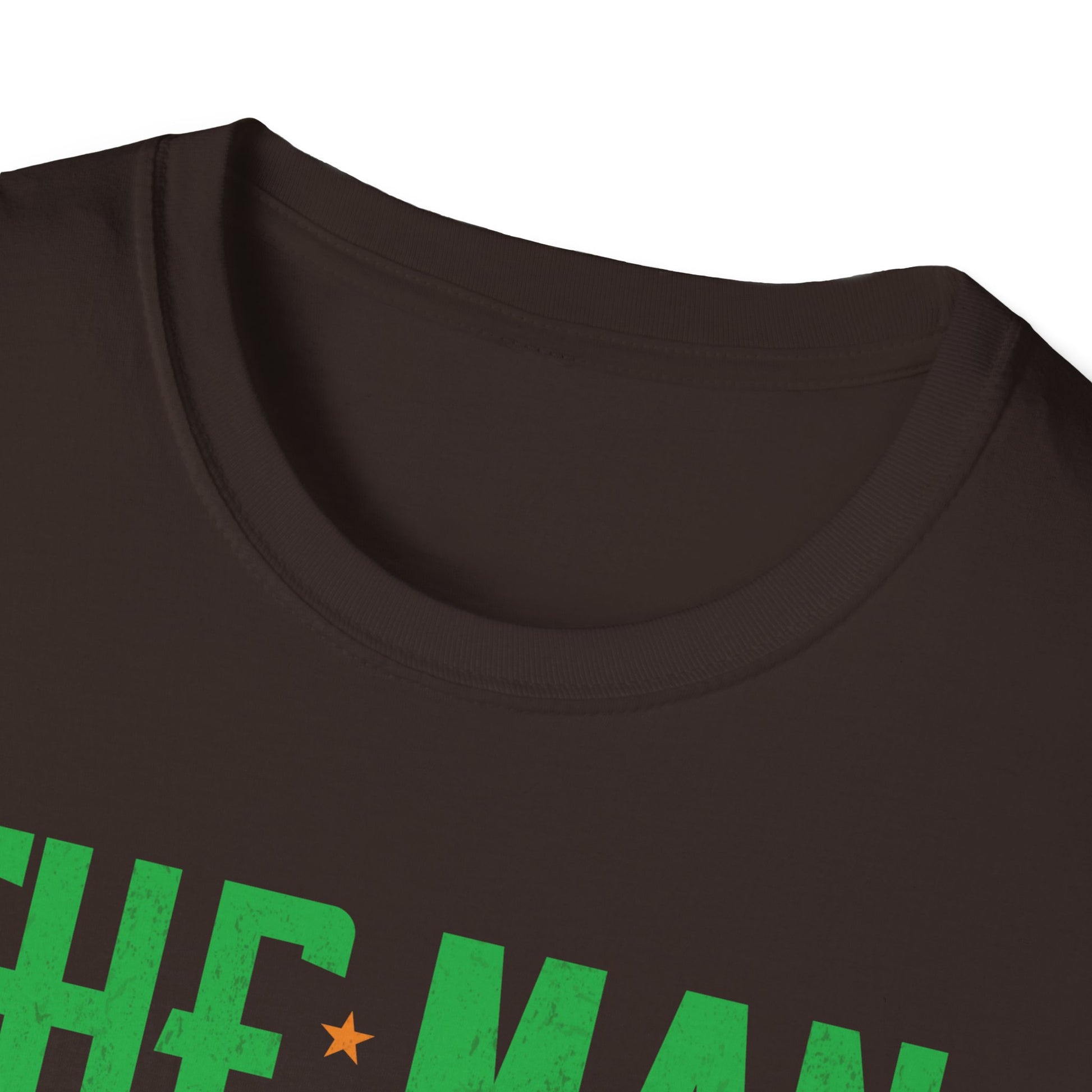 Mens The Man Behind The Pumpkin Dad Halloween Pregnancy Reveal  Unisex Softstyle T-Shirt