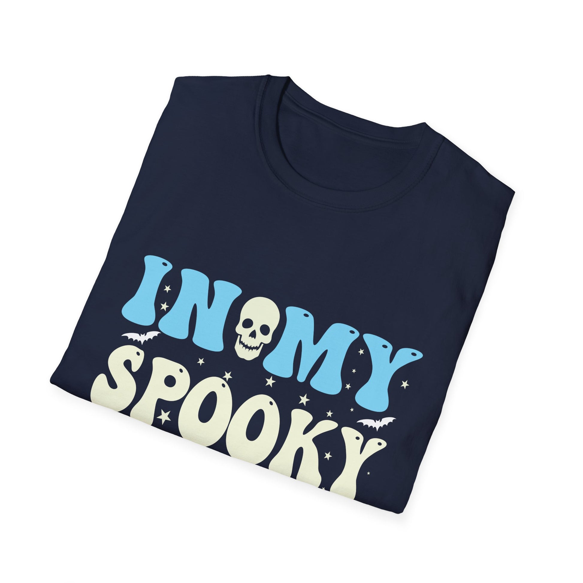 Halloween In My Spooky Era Halloween Ghost Groovy Halloween T-Shirt Unisex Softstyle T-Shirt