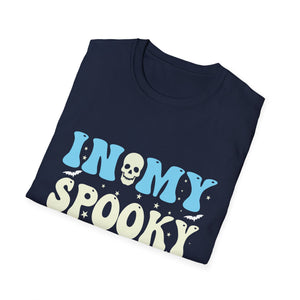 Halloween In My Spooky Era Halloween Ghost Groovy Halloween T-Shirt Unisex Softstyle T-Shirt