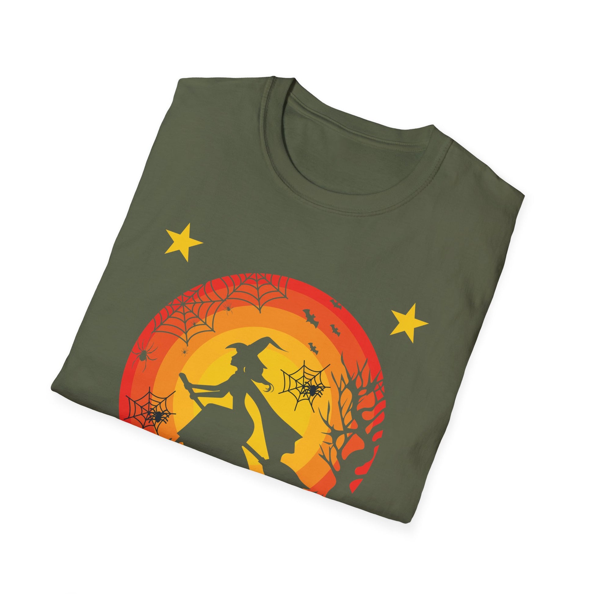 Everyday Is Halloween T-Shirt — Witch Silhouette Sunset Halloween Tee
