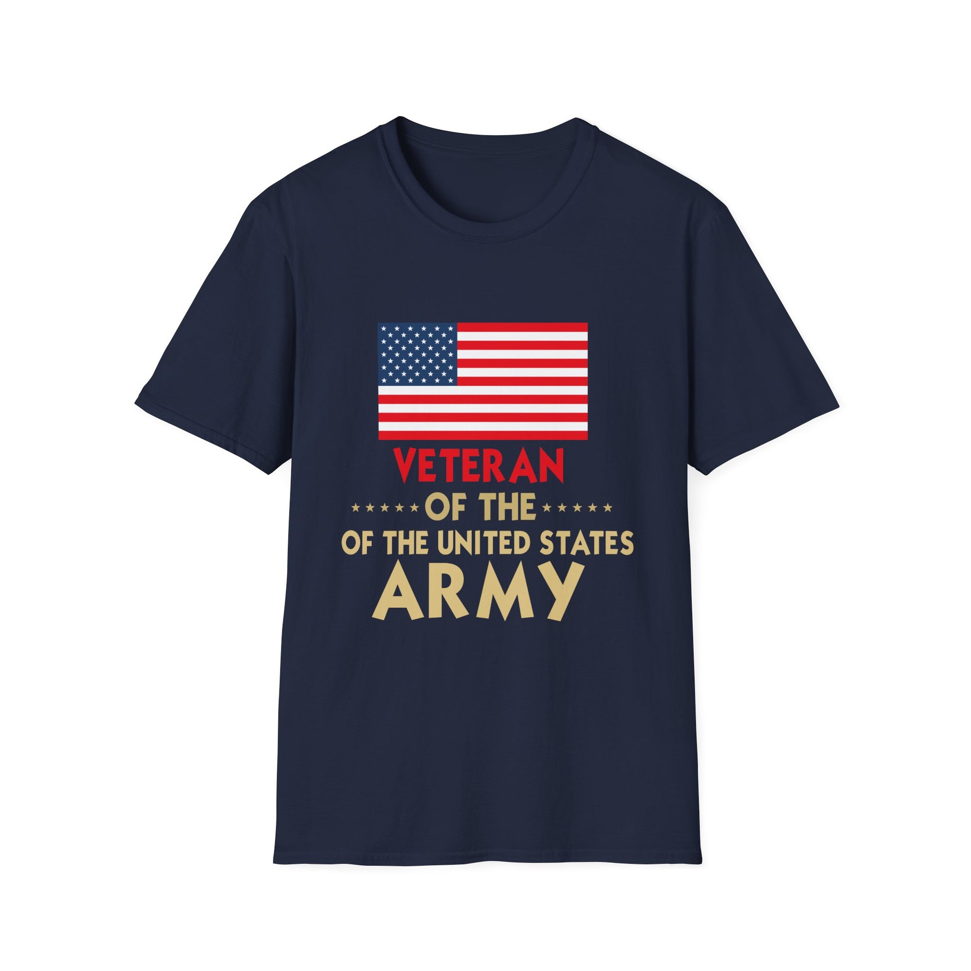 Army Veteran T-Shirt – "Veteran of the United States Army" American Flag Tribute