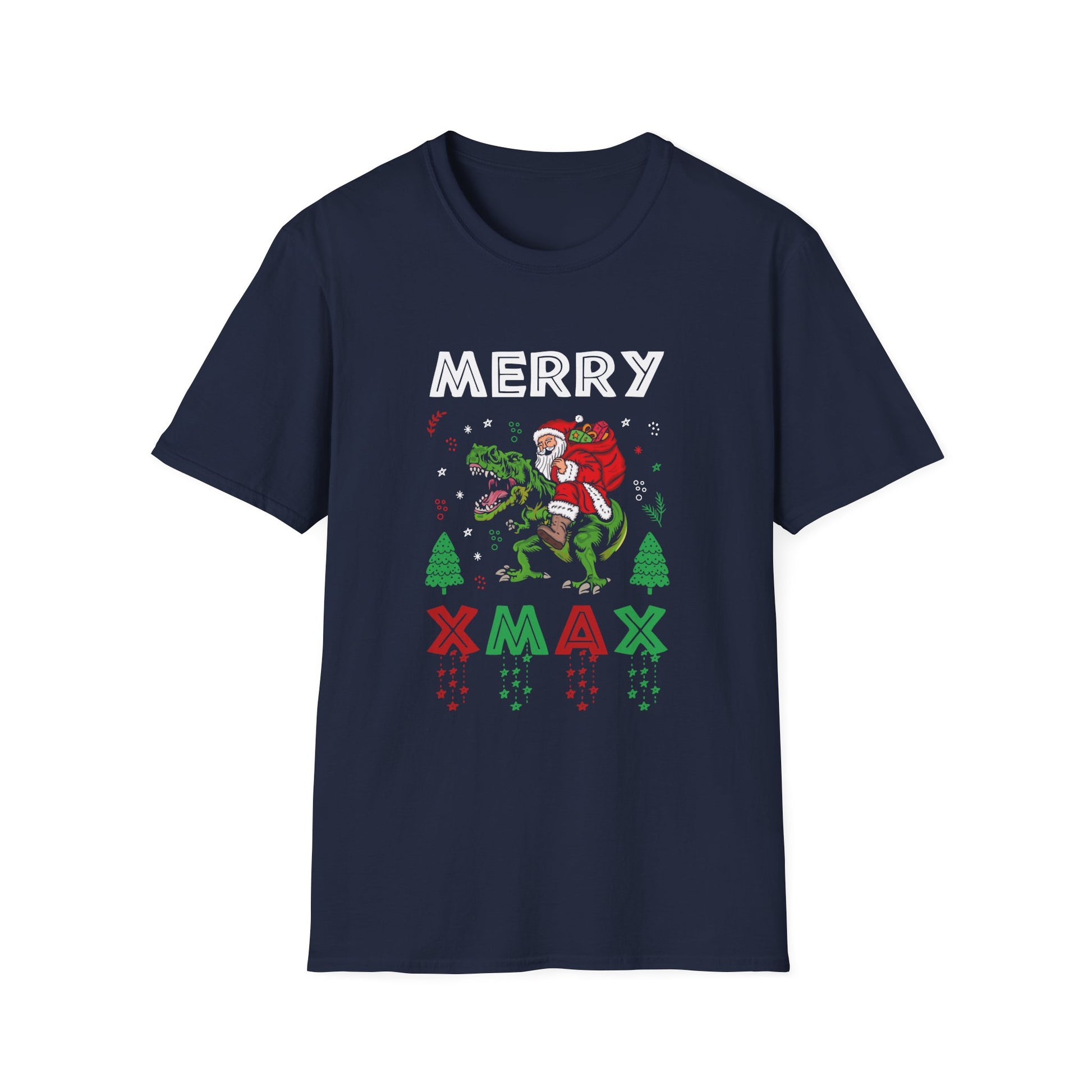 Christmas Dinosaur Xmas Christmas Ugly Christmas Elf p Unisex T-Shirt