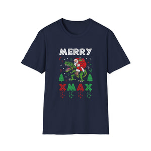 Christmas Dinosaur Xmas Christmas Ugly Christmas Elf p Unisex T-Shirt