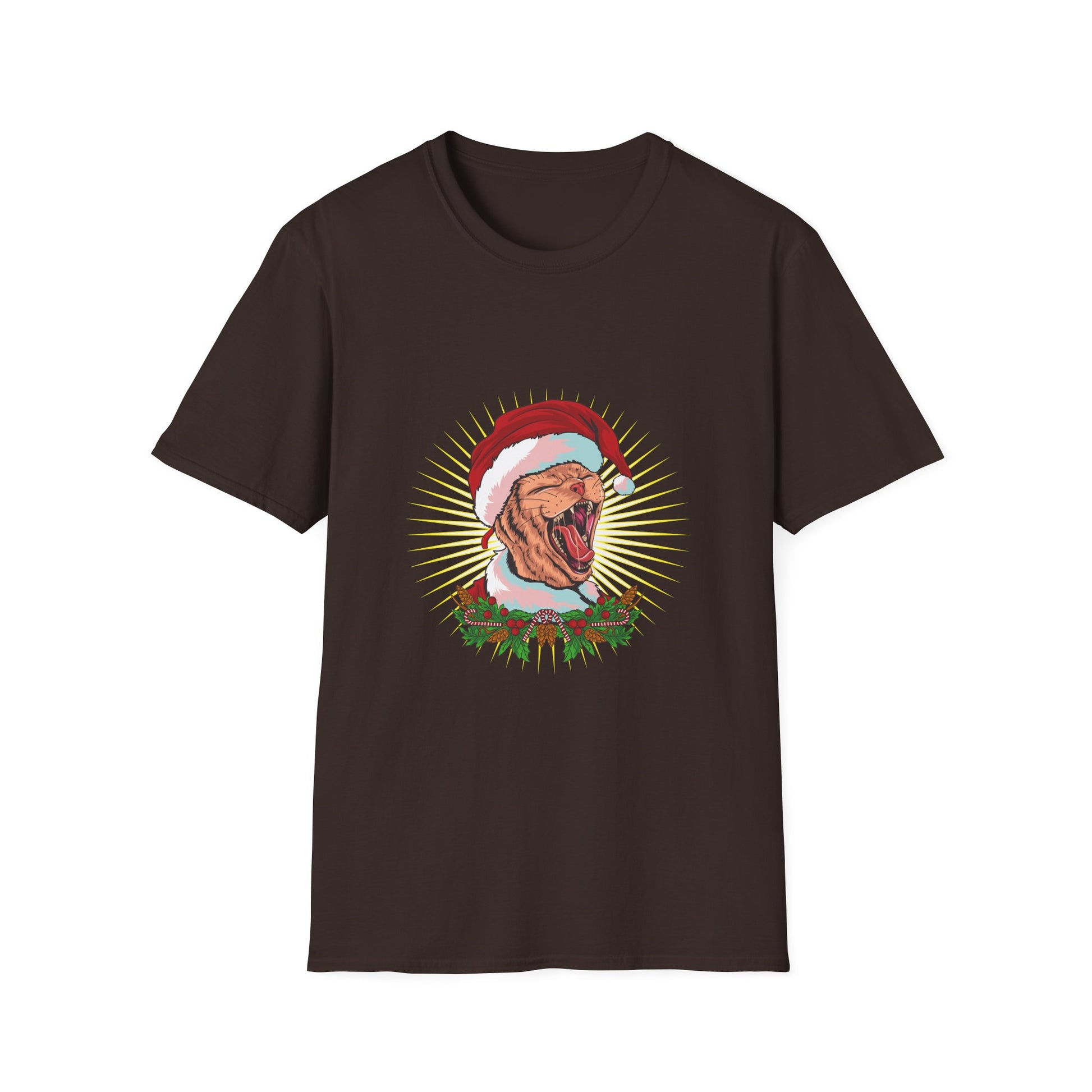 Cat Ugly Christmas Funny Merry Christmas Cat Hate Christmas Unisex T-Shirt