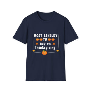 Thanksgiving Nap T-Shirt | Unisex Softstyle Tee