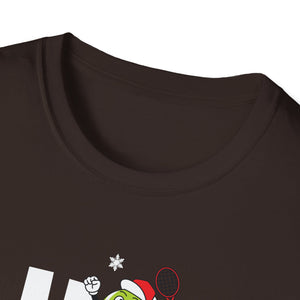 T-Shirt — Festive 'Ho Ho Ho' Tennis Christmas Tee