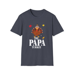 Funny Thanksgiving  'The Papa Turkey' Unisex Tee  Unisex T-Shirt