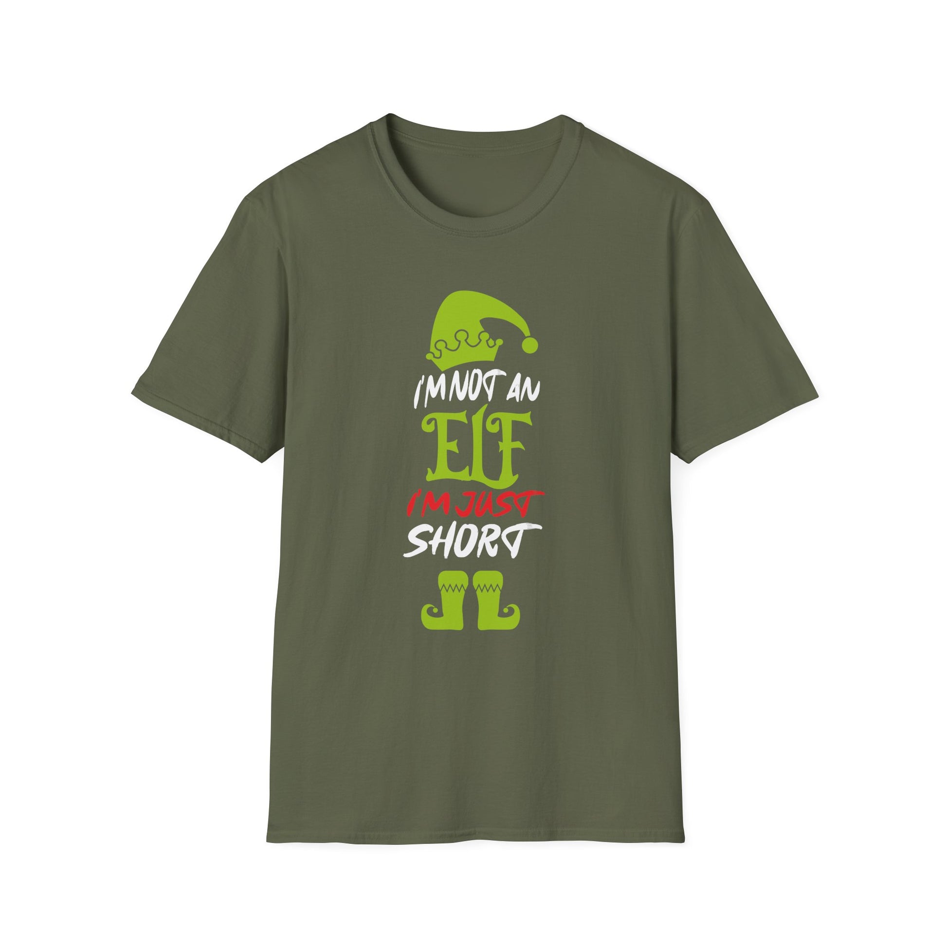 Im Not An Elf Just Short Funny Christmas Xmas Men Women Kids Unisex T-Shirt