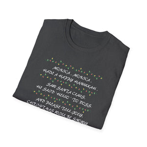 Christmas Carol Lyrics T-Shirt — 'Deck the Halls' Holiday Graphic Tee