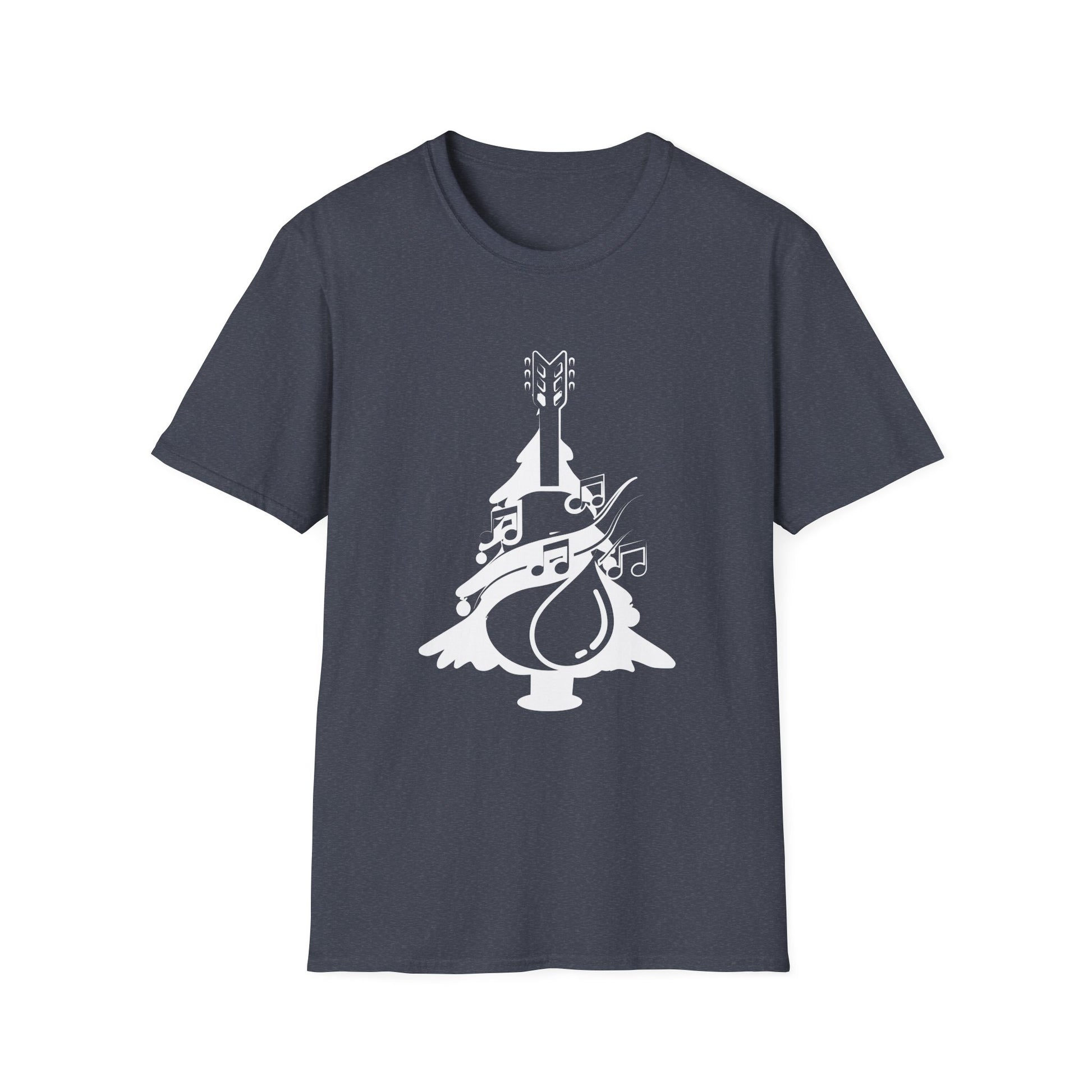 Christmas Guitar Tree Funny Guitarist Christmas Unisex T-Shirt