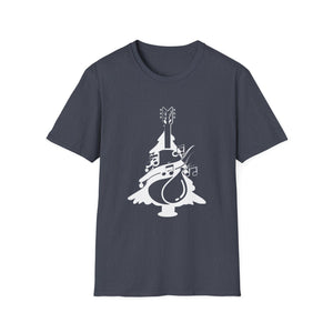 Christmas Guitar Tree Funny Guitarist Christmas Unisex T-Shirt