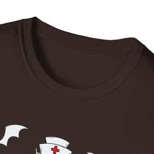 Cute Halloween Nurse Nursing Zombie Halloween Pattern TeeUnisex Softstyle T-Shirt