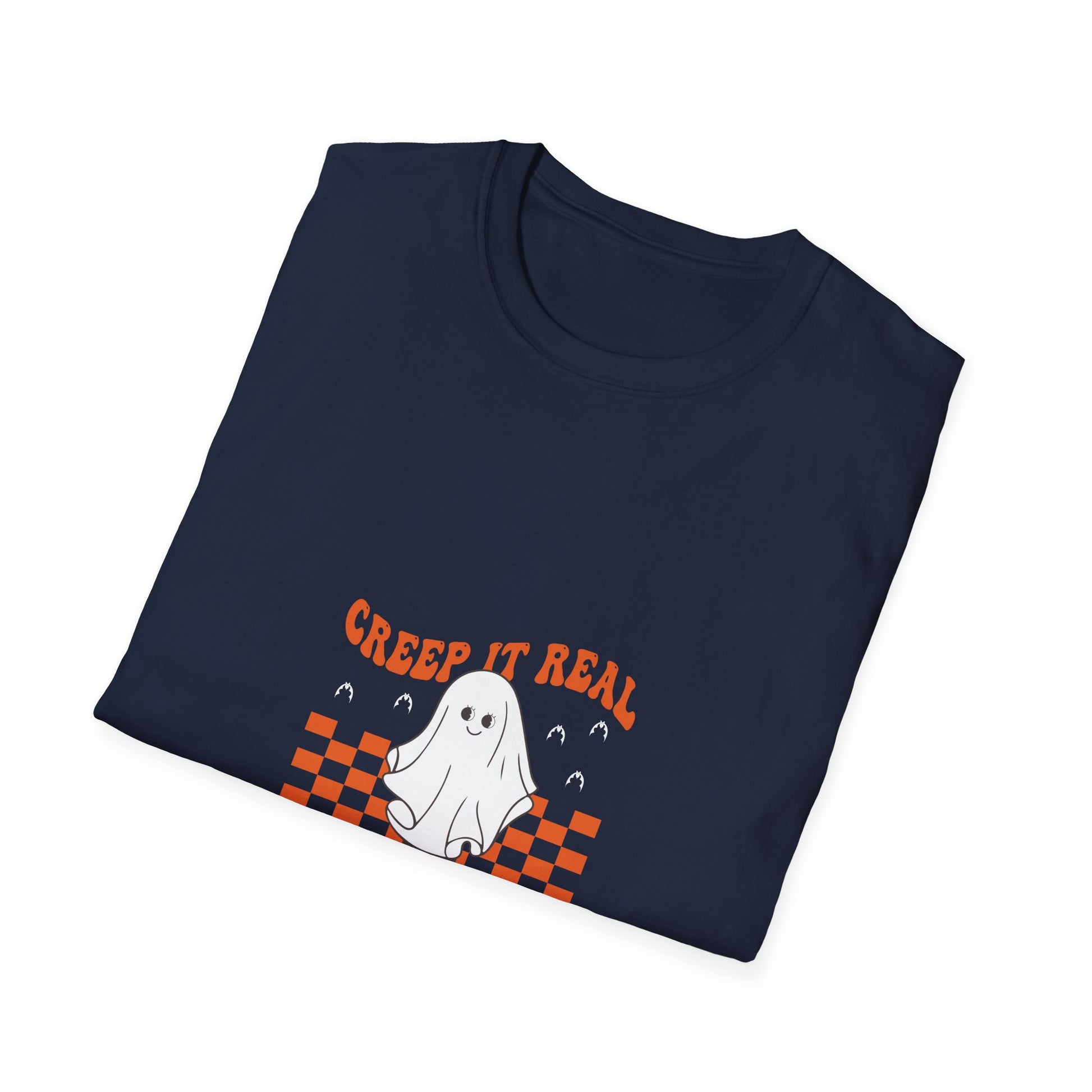 Creep It Real Ghost Skateboard T-Shirt — Halloween Skate Tee
