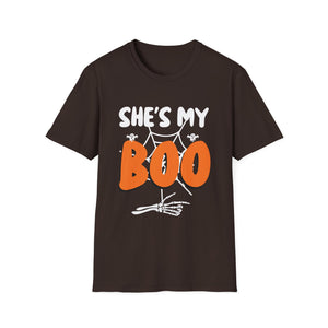 She’s My Boo Halloween T-Shirt — Cute Couples Costume Tee