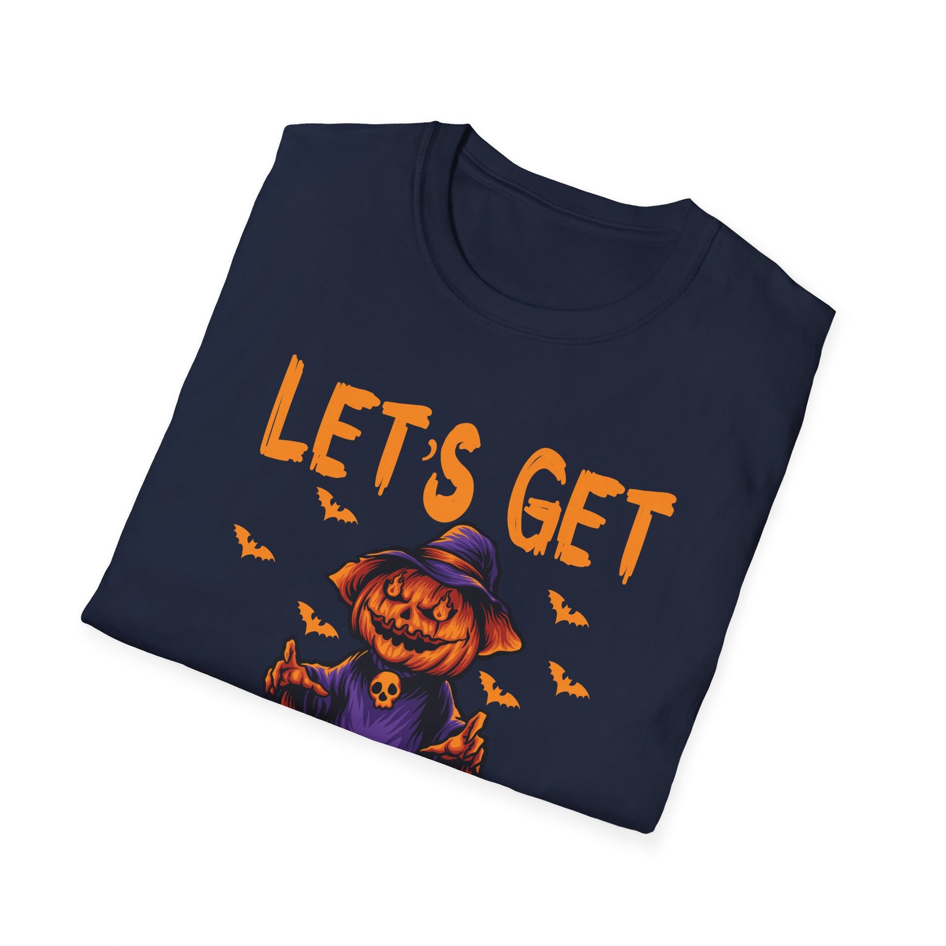 Let’s Get Jacked Halloween T-Shirt — Pumped Pumpkin & Skulls Costume Tee
