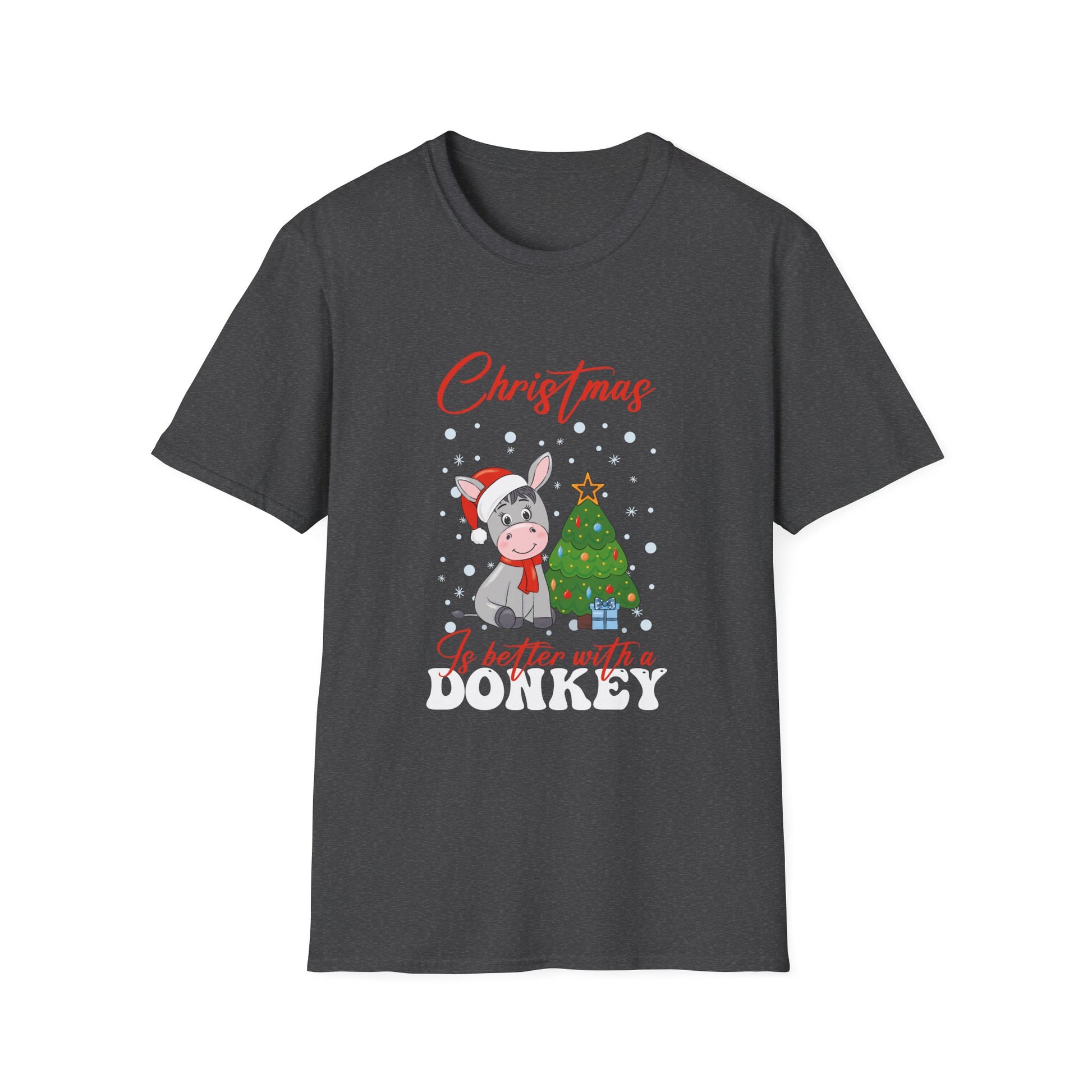 Christmas Is Better With A Donkey Ugly Christmas Sweater Unisex T-Shirt