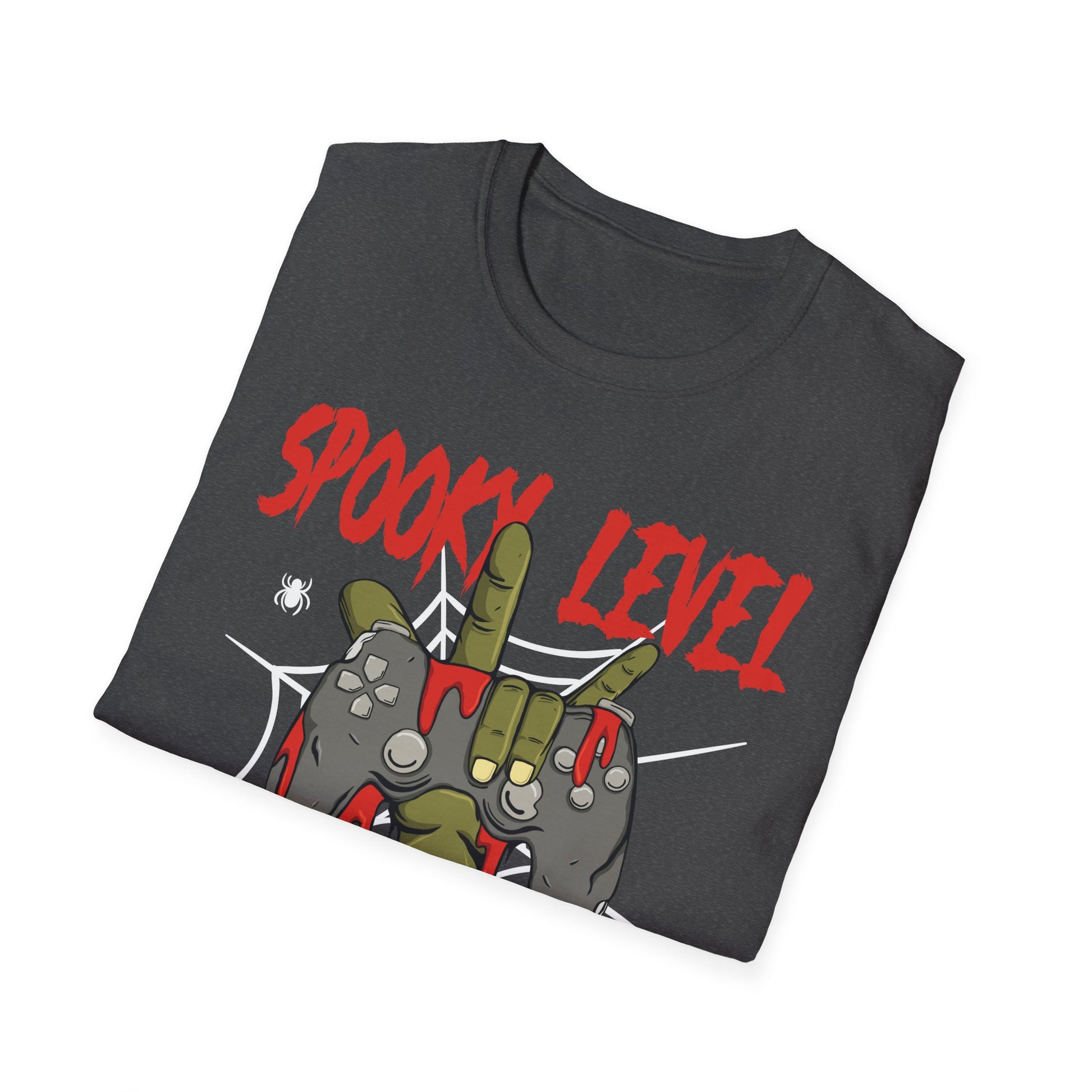 Spook Level Unlocked T-Shirt — Funny Halloween Gamer Tee
