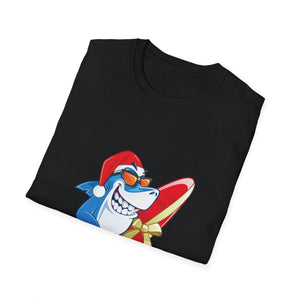 Christmas Surfing Shark T-Shirt