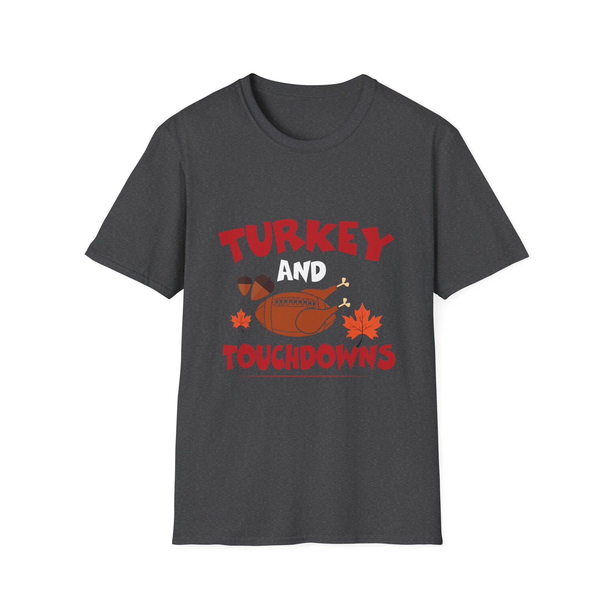 Thanksgiving Football T-Shirt — "Turkey and Touchdowns"
