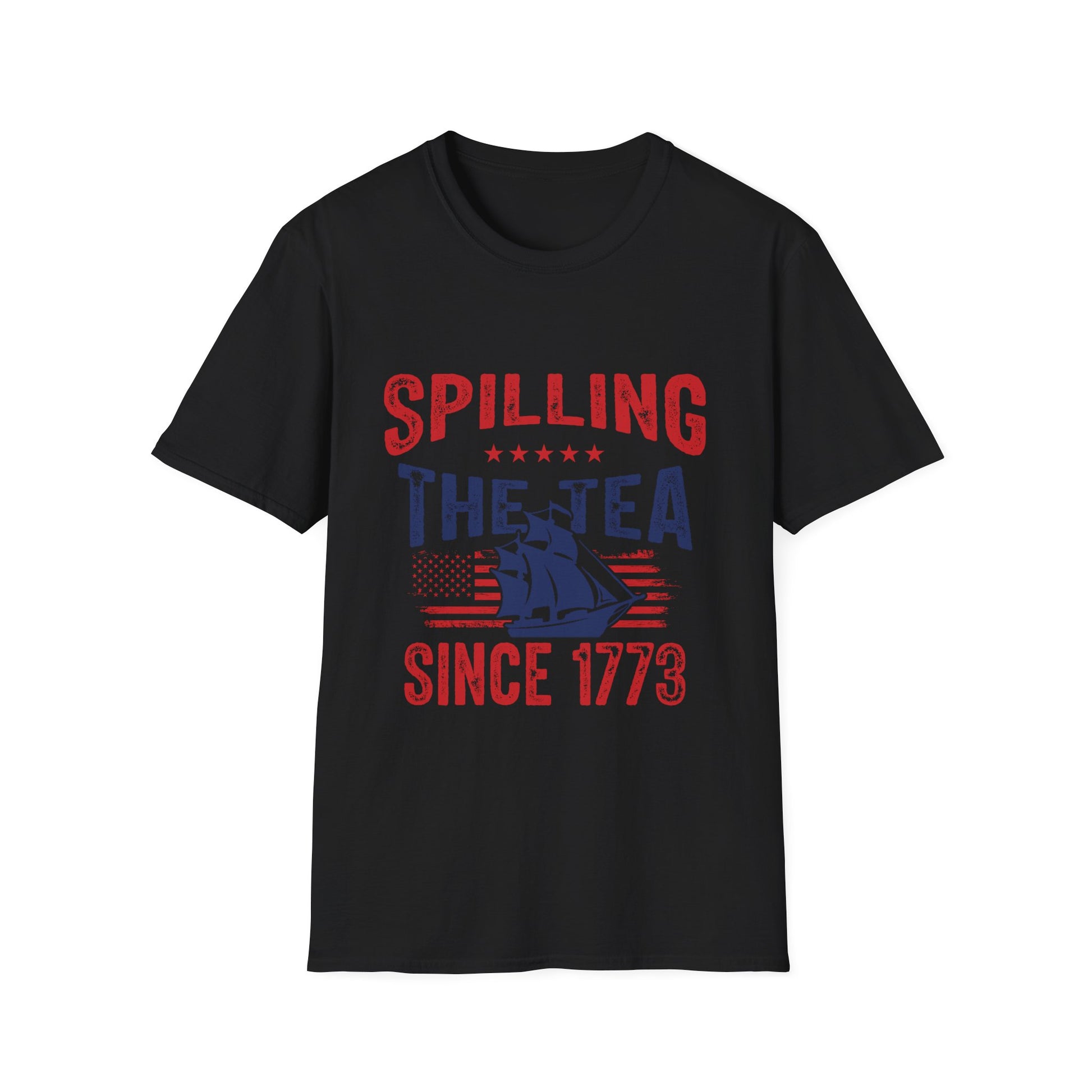 T-Shirt – "Spilling The Tea Since 1773" Patriotic Boston Tea Party Tee