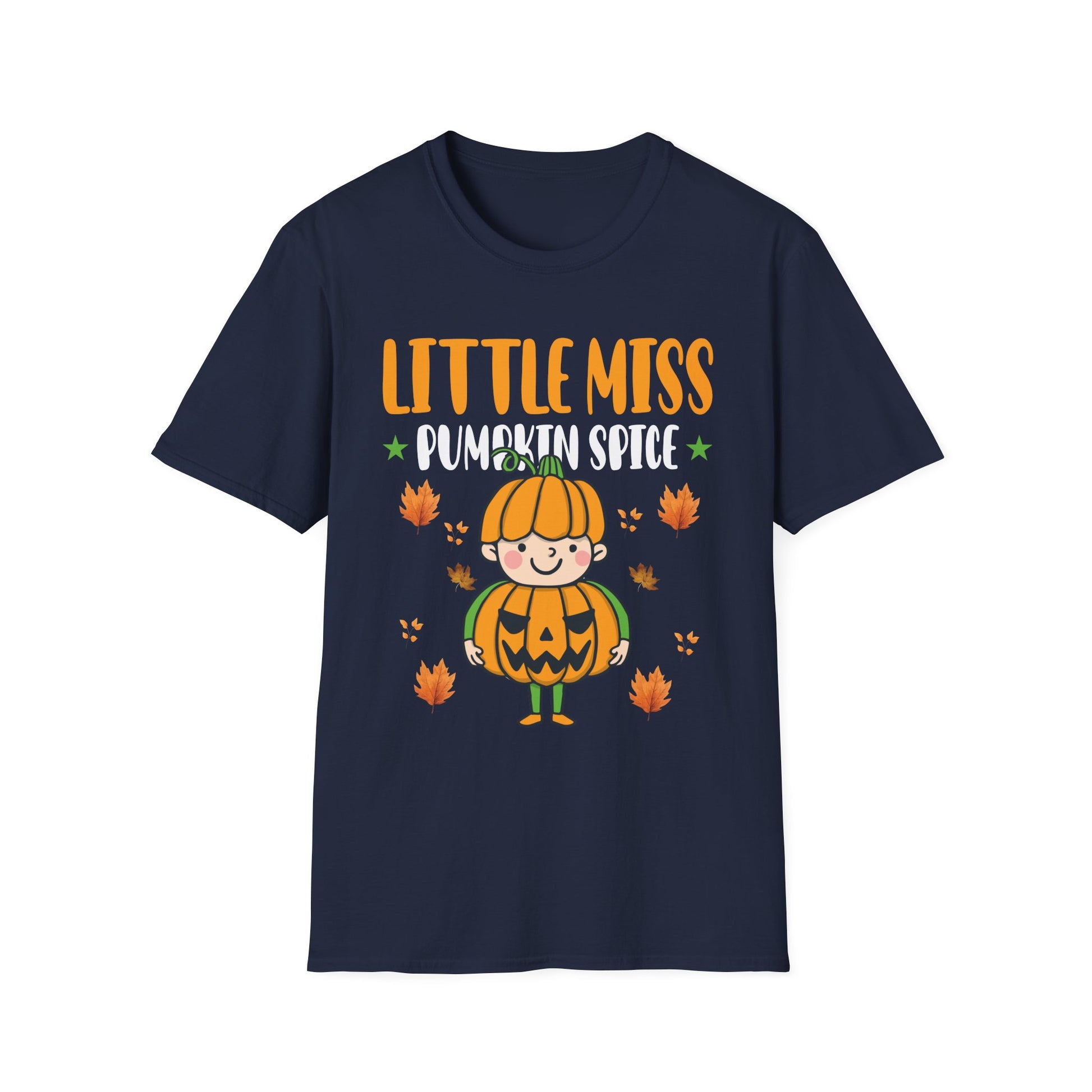 Little Miss Pumpkin Spice Kids T-Shirt — Cute Halloween Fall Pumpkin Tee